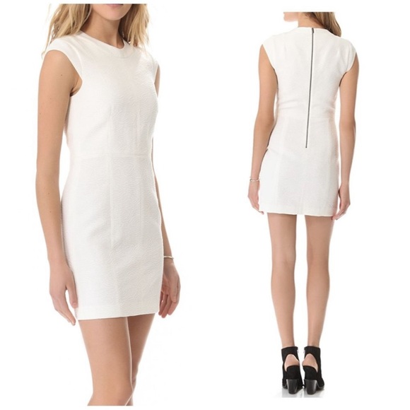 Theory white cap sleeved dress-orinthia - Picture 3 of 6